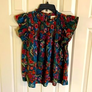 MellowDay ruffle sleeve blouse